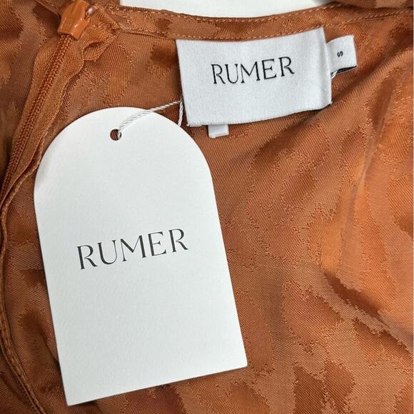 NWT | Rumer | Kenya Cut-out O-Ring Maxi Animal Print Dress | Brown | Small - Picture 13 of 15